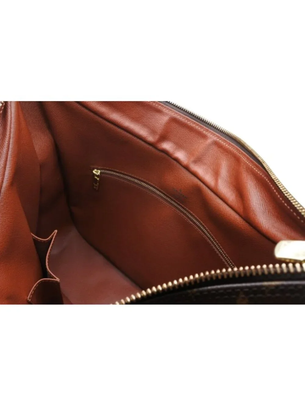 Louis Vuitton Boulogne 35 Shoulder Bag Vachetta Leather Brown Gold 4